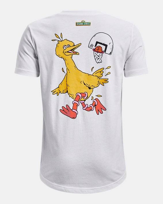 Boys' Curry Big Bird Airplane T-Shirt in White image number 1